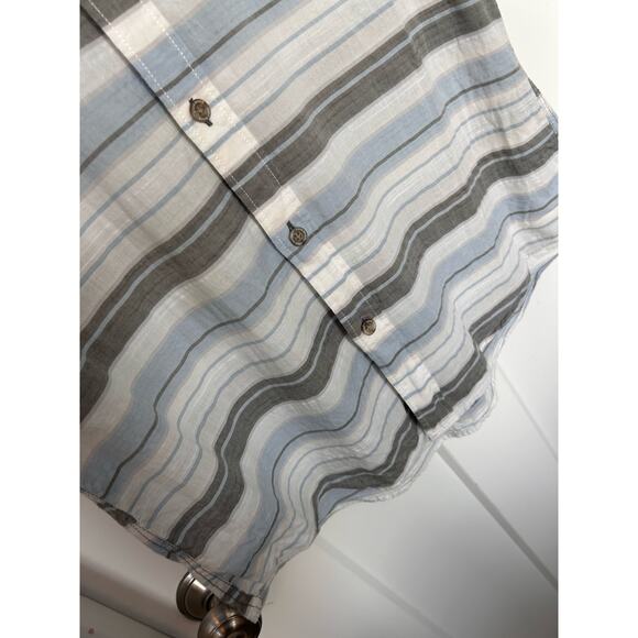 Eddie Bauer Men's Striped Classic Fit Button-Up Dress Shirt Multicolor SZ Medium - Picture 5 of 10